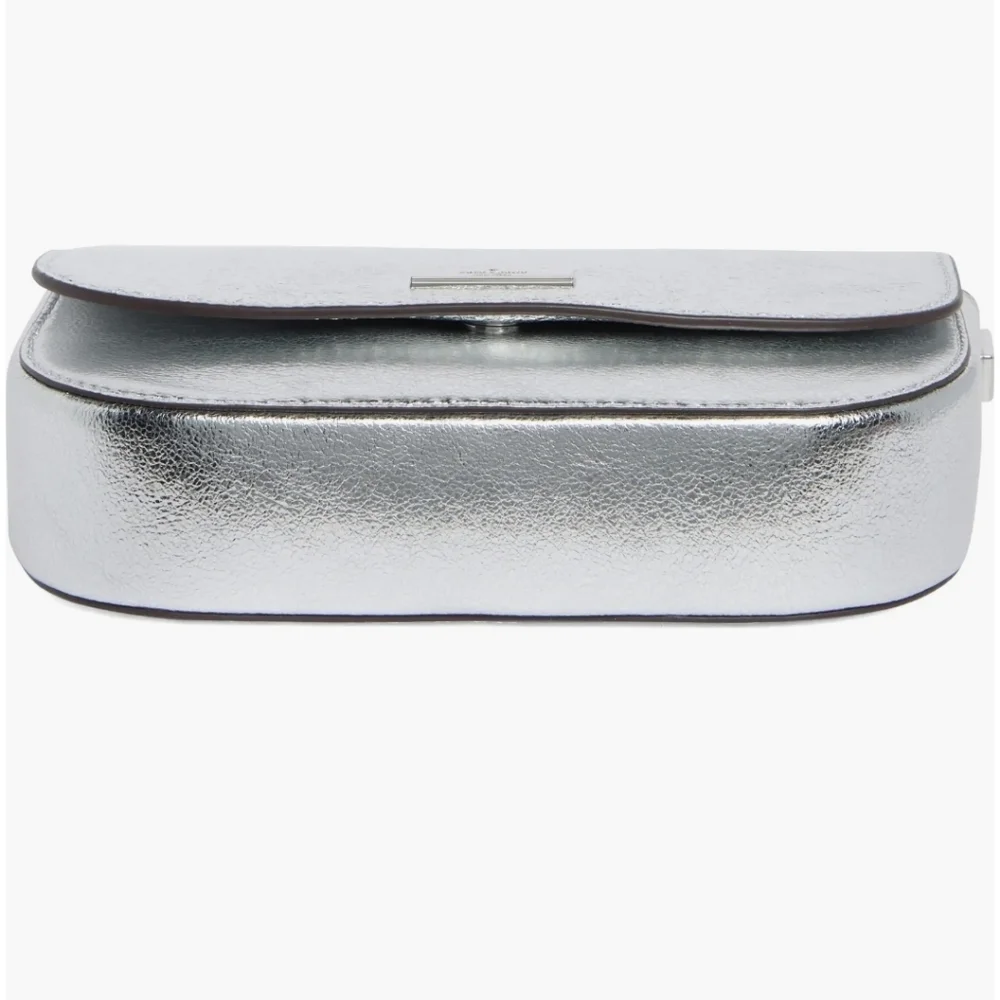 Kate Spade Metallic Silver Crossbody Bag